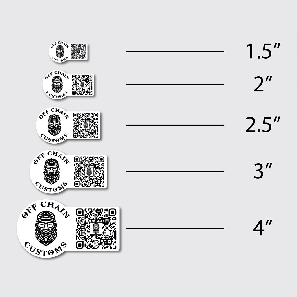 QR LOGO Sizes
