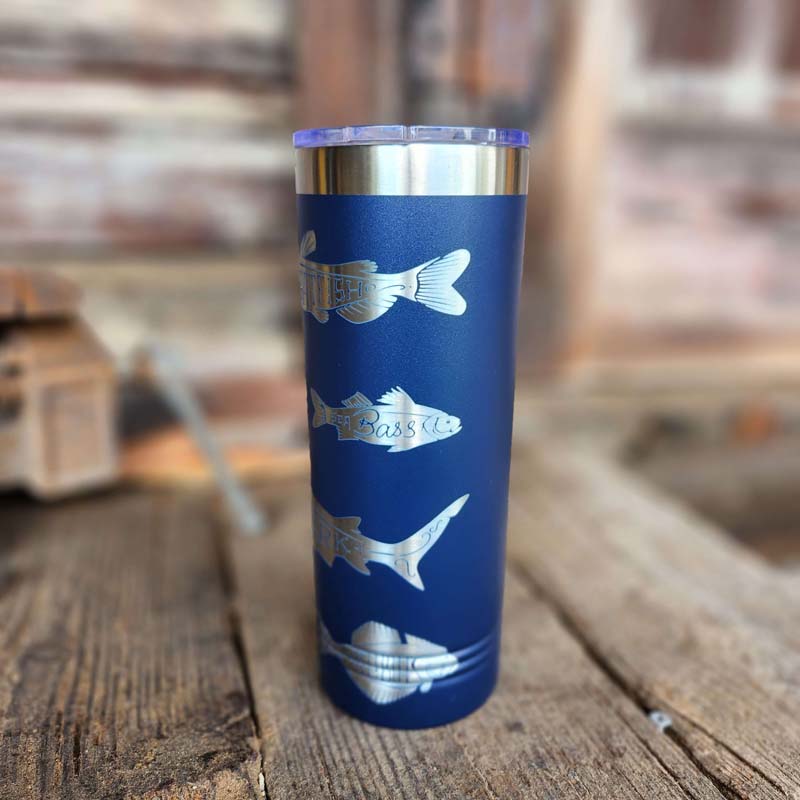 22oz Skinny Tumbler-Fish