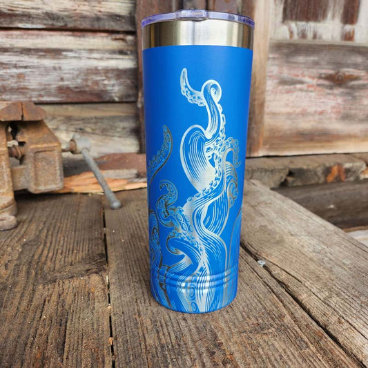 22oz Skinny Tumbler-Kraken