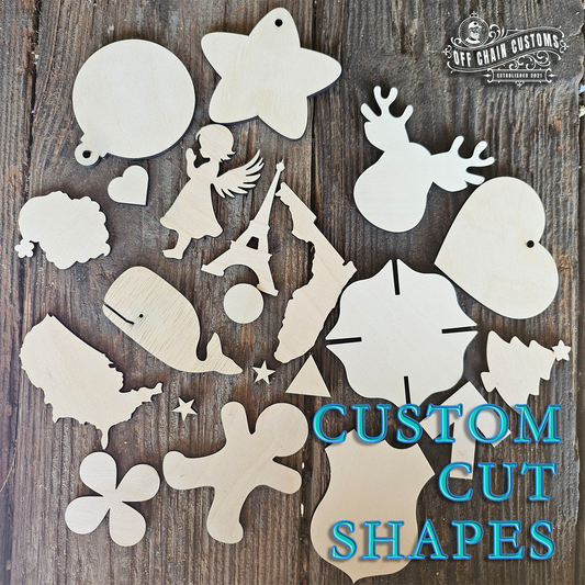 Custom Laser Cut Shapes – Premium Birch Plywood